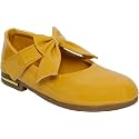 Casual Leather Girl's Bellie, Fashinable Flat Ballet for Baby Girl's (Yellow, 12_Months)
