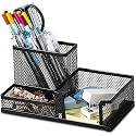 Pratyush Metal Desk Organizer 3-Compartment Storage