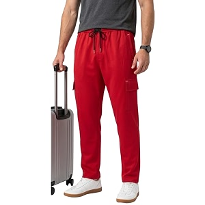 Pravarsha Mens Cotton Cargo Jogger Pants Relaxed