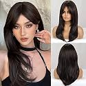 Women Hair Wig Brown 23 Inches Wavy Wig | Washable Full Head Hair Wig for Birthday, Party, Wedding, Halloween and Cosplay