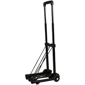 pravyta plastic heavy duty portable trolley 25 kg luggage cart carrier trolley adjustable height with elastics rope foldable supermarket trolley shopping cart kitchen luggage trolley 25 kg luggage trolley