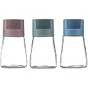 PRAYAS Pepper Grinders Refillable Multi-Function Salt and Pepper Grinder Set Classic Manual Spice Grinder Easy Clean (Pack of 3, Random)