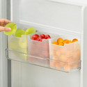 prayati Plastic Fridge Container  - 1000 ml (Pack of 3, White)