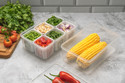 prayati Plastic Grocery Container  - 2200 ml (White)