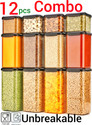 prayati Plastic Grocery Container  - 500 ml, 1100 ml, 1500 ml