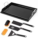 Pre-Seasoned Cast Iron Griddle, 25 x 16 in Flat Top Plate