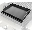 Pre-seasoned Cast Iron Griddle for Gas Grill, Nanoceramic Nonstick Flat Top Griddle Insert for Outdoor Gas Grill, 17" x 13" Flat Top Plate for Weber, Nexgrill, Charbroil Grills, Plancha Para Cocinar