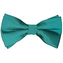 Pre-Tied Adjustable Solid Tuxedo Bow Tie for Boys and Men