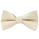 Pre-Tied Adjustable Solid Tuxedo Bow Tie for Boys and Men