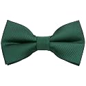 Pre-Tied Adjustable Solid Tuxedo Bow Tie for Boys and Men