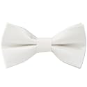 Pre-Tied Adjustable Solid Tuxedo Bow Tie for Boys and Men