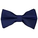 Pre-Tied Adjustable Solid Tuxedo Bow Tie for Boys and Men