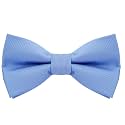 Pre-Tied Adjustable Solid Tuxedo Bow Tie for Boys and Men