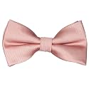 Pre-Tied Adjustable Solid Tuxedo Bow Tie for Boys and Men