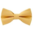 Pre-Tied Adjustable Solid Tuxedo Bow Tie for Boys and Men