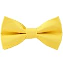 Pre-Tied Adjustable Solid Tuxedo Bow Tie for Boys and Men