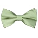 Pre-Tied Adjustable Solid Tuxedo Bow Tie for Boys and Men