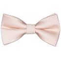 Pre-Tied Adjustable Solid Tuxedo Bow Tie for Boys and Men