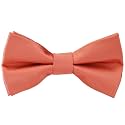 Pre-Tied Adjustable Solid Tuxedo Bow Tie for Boys and Men