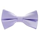 Pre-Tied Adjustable Solid Tuxedo Bow Tie for Boys and Men