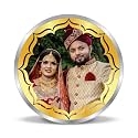 TRUESILVER ACPL BIS Hallmarked Personalised Silver Coin 10 Gram | 20 Gram | 50 Gram | 100 Gram Newly Married, Marriage, Wedding, Anniversary, 999 Pure by ACPL