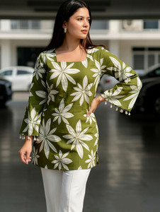 PRECIOUSQUALITY Women Printed Straight Kurta