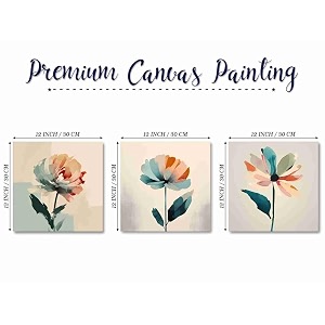 saf paintings wooden framed canvas painting set of 3 abstract floral theme canvas wall art painting for home dcor officefor bedromliving room home wall and office interior cr-178