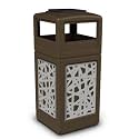 Precision 42 Gallon Waste Container Color: Brown