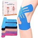 Precut Kinesiology Tape for Knees, Upgraded, 10 Pcs, Blue