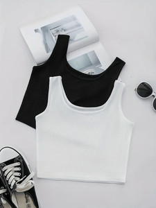 Preeo Pack of 2 Casual Sleeveless Solid