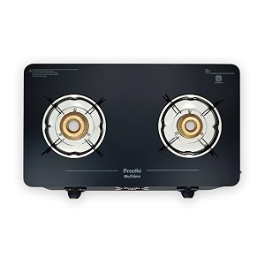 Preethi Alya 2 Burner Glass Top Gas