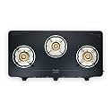Preethi Alya 3 Burner Glass Top Gas Stove, 5-Year Glass &amp; Burner Warranty