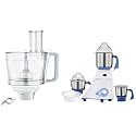 Preethi Blue Leaf Diamond 750W Mixer-Grinder &amp; Atta Kneader Master Chef Jar 2.1L