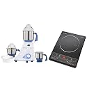 Preethi Blue Leaf Diamond, Trendy Plus 116 750W Mixer Grinder with Jar and Induction Cooktop
