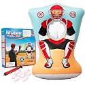 Preferred Toys Inflatable Baseball Pitching Target Toss for Kids, Red/Blue