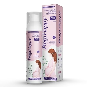mankind39s pregahappy stretch mark skin care cream for pregnancy 100gm  soothes itching  non-greasy  paraben-free