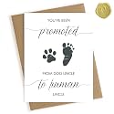 Pregnancy Announcement for Uncle, Baby Announcement Card for Uncle, Promoted from Dog To Human