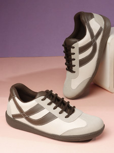 PREKANZO Colorblocked Stylish Lace-Up Sneakers for Women