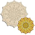 Premarked Madala Round Circle MDF Pine Wood
