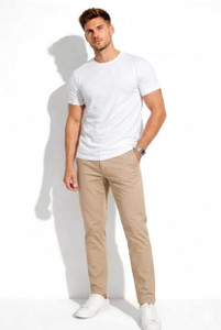 PREMGOODS Solid Men Round Neck White T-Shirt