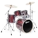 Premier Drums APK Wrap Birch Series 6429925SRW 5-Piece Drum Set, Solar Red Sparkle