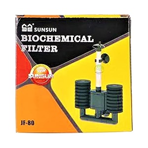 premier plants sunsun jf-80 aquarium filter biochemical bio sponge with air pump betta fry fish tank water fall double foam sponge filters