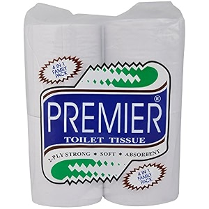 premier toilet tissue paper roll - 115 x 95 cm 2 ply pack