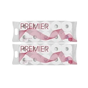 premier toilet tissue rolls 4000 pulls  2-ply soft absorbent bathroom tissue  200 pulls x 20 rolls  strong gentle toilet tissue paper for office travel family pack 10in1 toilet paper roll