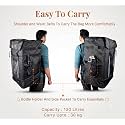 Premium 130L (Extra Large - XXL) Delivery Bag for Logistics & Courier | 27-Inch Waterproof Backpack for Bike & Scooter | Heavy Duty Ecommerce & Grocery Bag with Rain Cover (Black)