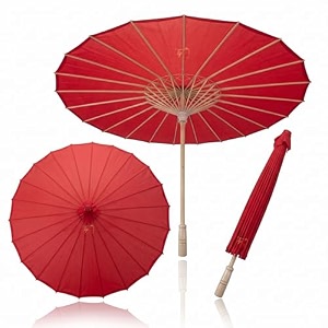 premium 32 inch japanese parasol cloth traditional wooden umbrella authentic handmade 1 piece
