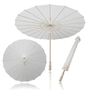 premium 32 inch japanese parasol cloth traditional wooden umbrella authentic handmade 1 piece