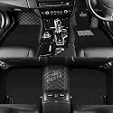 Premium 7D Car Floor Mat Full Set for Toyota Fortuner Model (2017-2026)|| Luxury Leather with Grass Mat Complete Set || 100% Waterproof and Washable || Color : (Full Black)