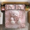 Premium 7D Printed King Size Bedsheet Set