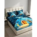 Premium 7D Printed King Size Bedsheet Set